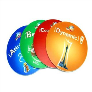 Изготовленная на заказ подставка под чашку из мягкого ПВХ с круглой печатью